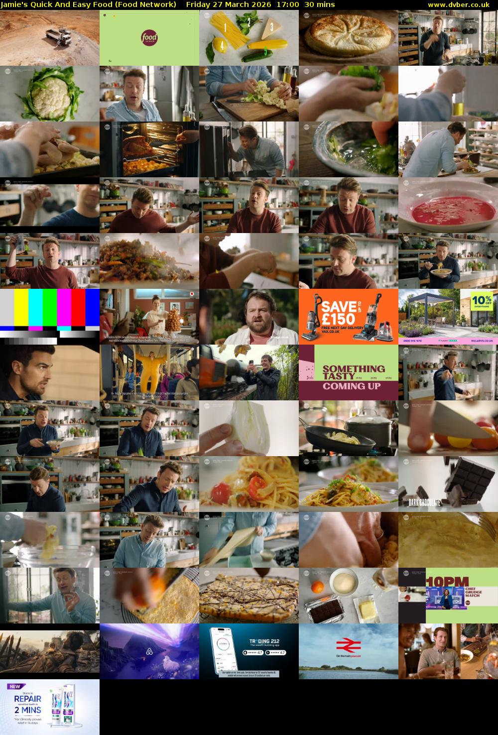 Jamie's Quick And Easy Food (Food Network) Friday 27 March 2026 17:00 - 17:30
