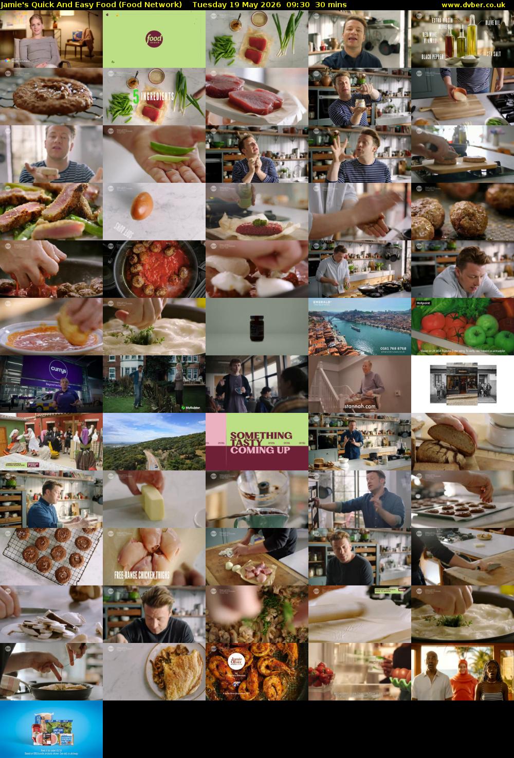 Jamie's Quick And Easy Food (Food Network) Tuesday 19 May 2026 09:30 - 10:00