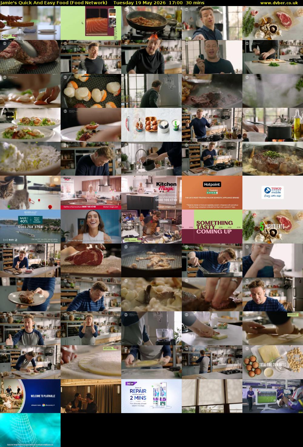 Jamie's Quick And Easy Food (Food Network) Tuesday 19 May 2026 17:00 - 17:30