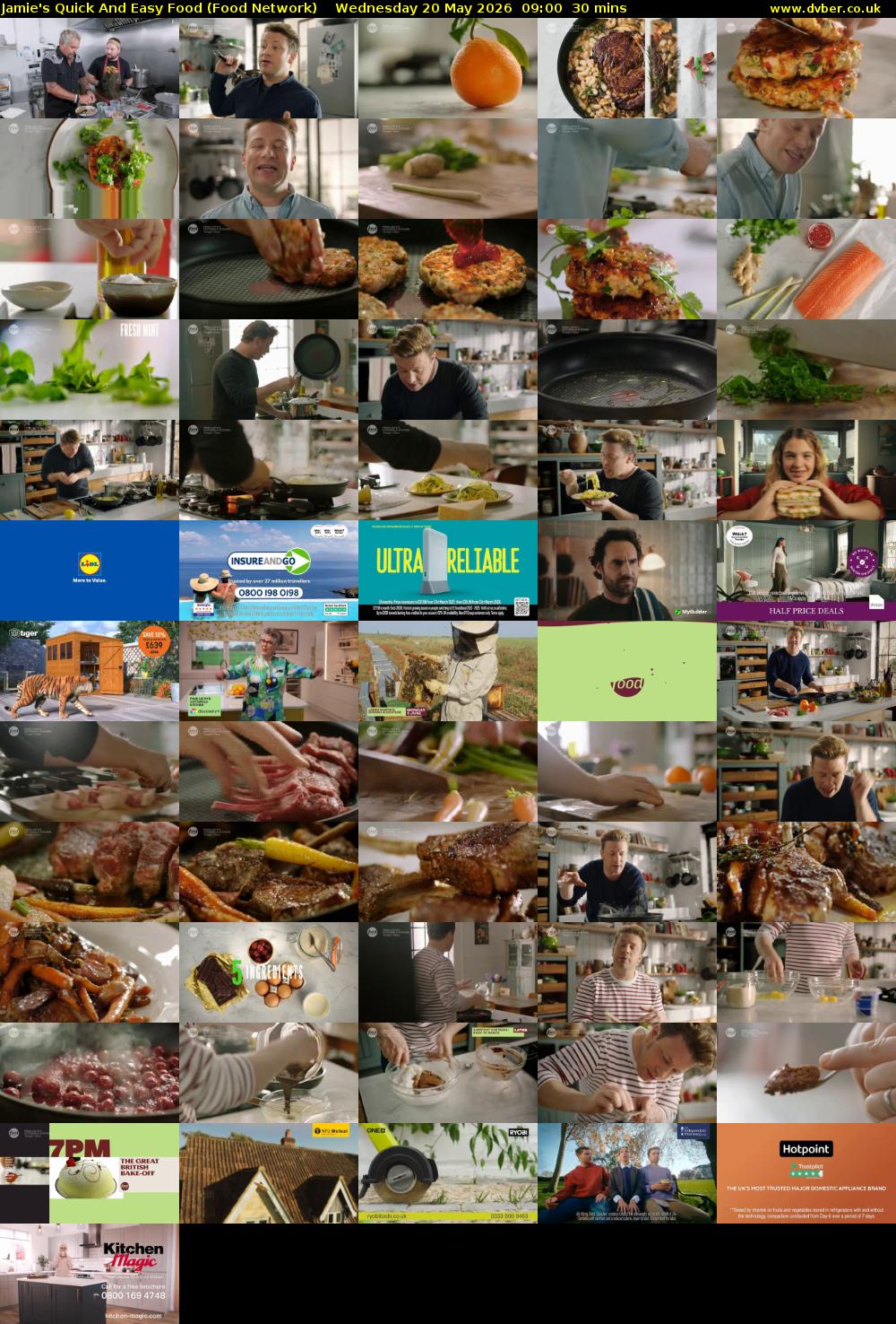 Jamie's Quick And Easy Food (Food Network) Wednesday 20 May 2026 09:00 - 09:30