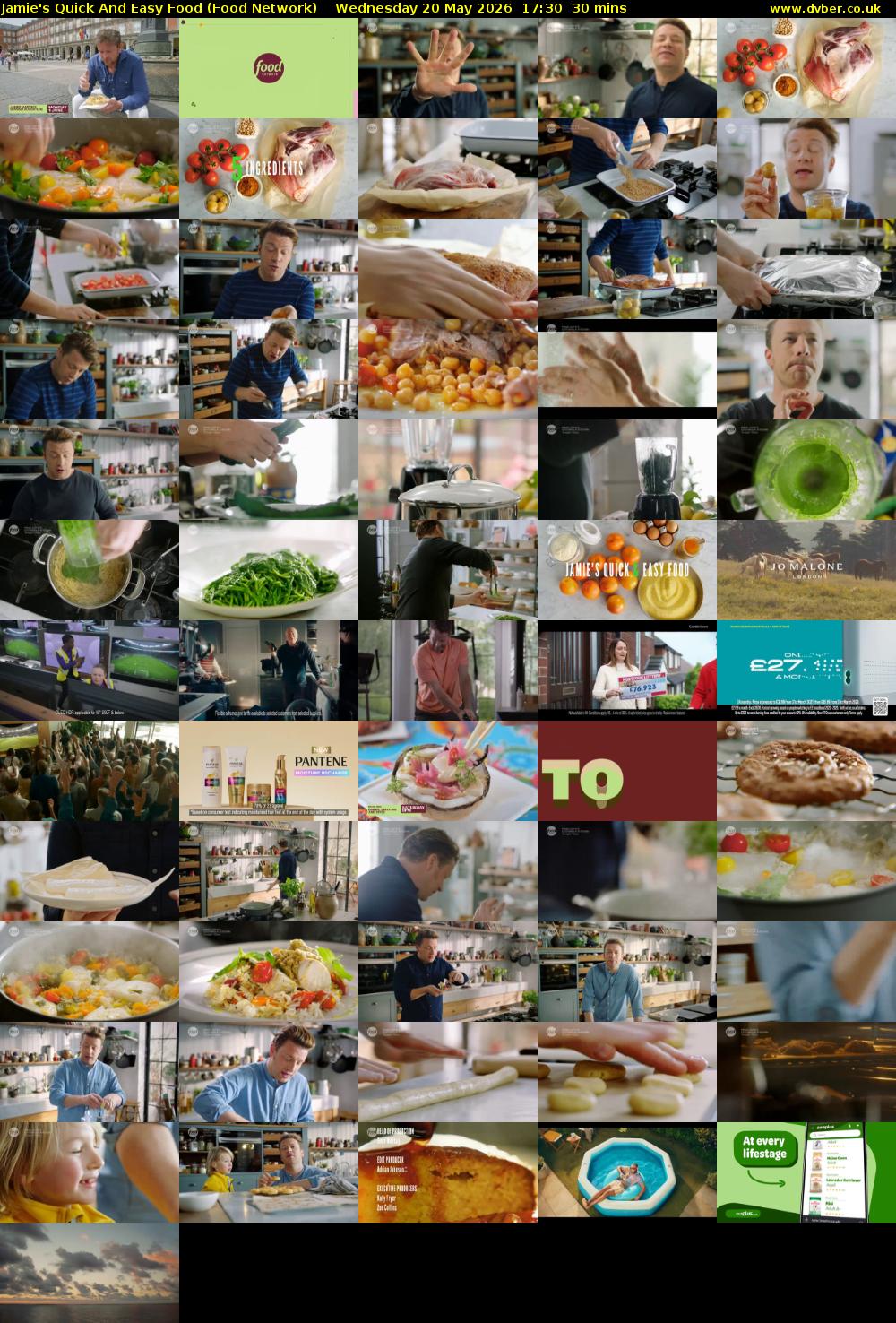 Jamie's Quick And Easy Food (Food Network) Wednesday 20 May 2026 17:30 - 18:00