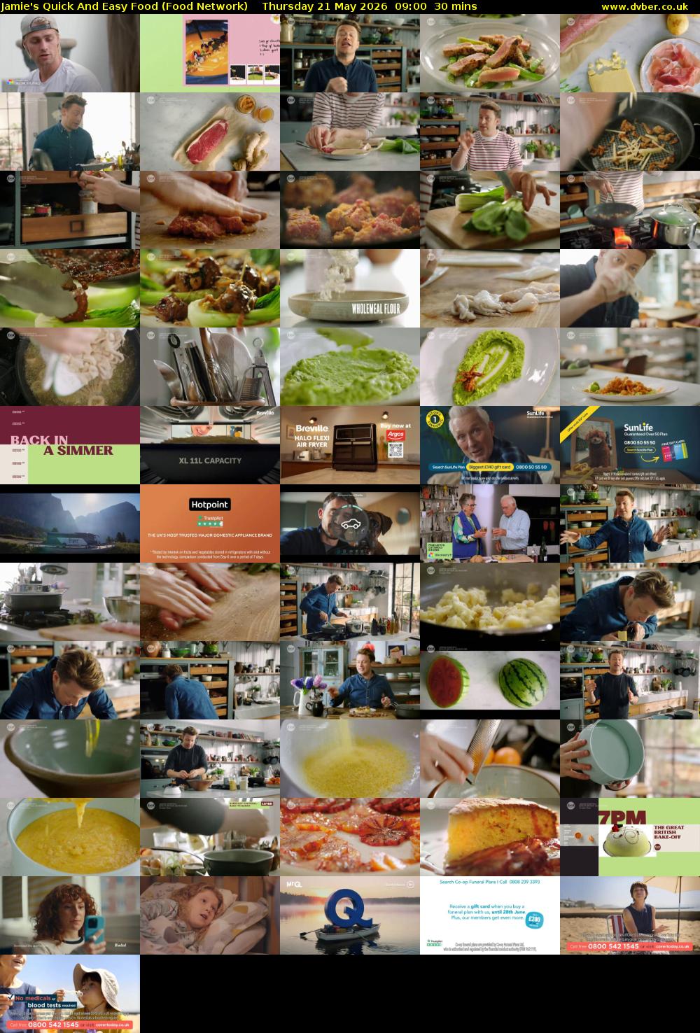 Jamie's Quick And Easy Food (Food Network) Thursday 21 May 2026 09:00 - 09:30