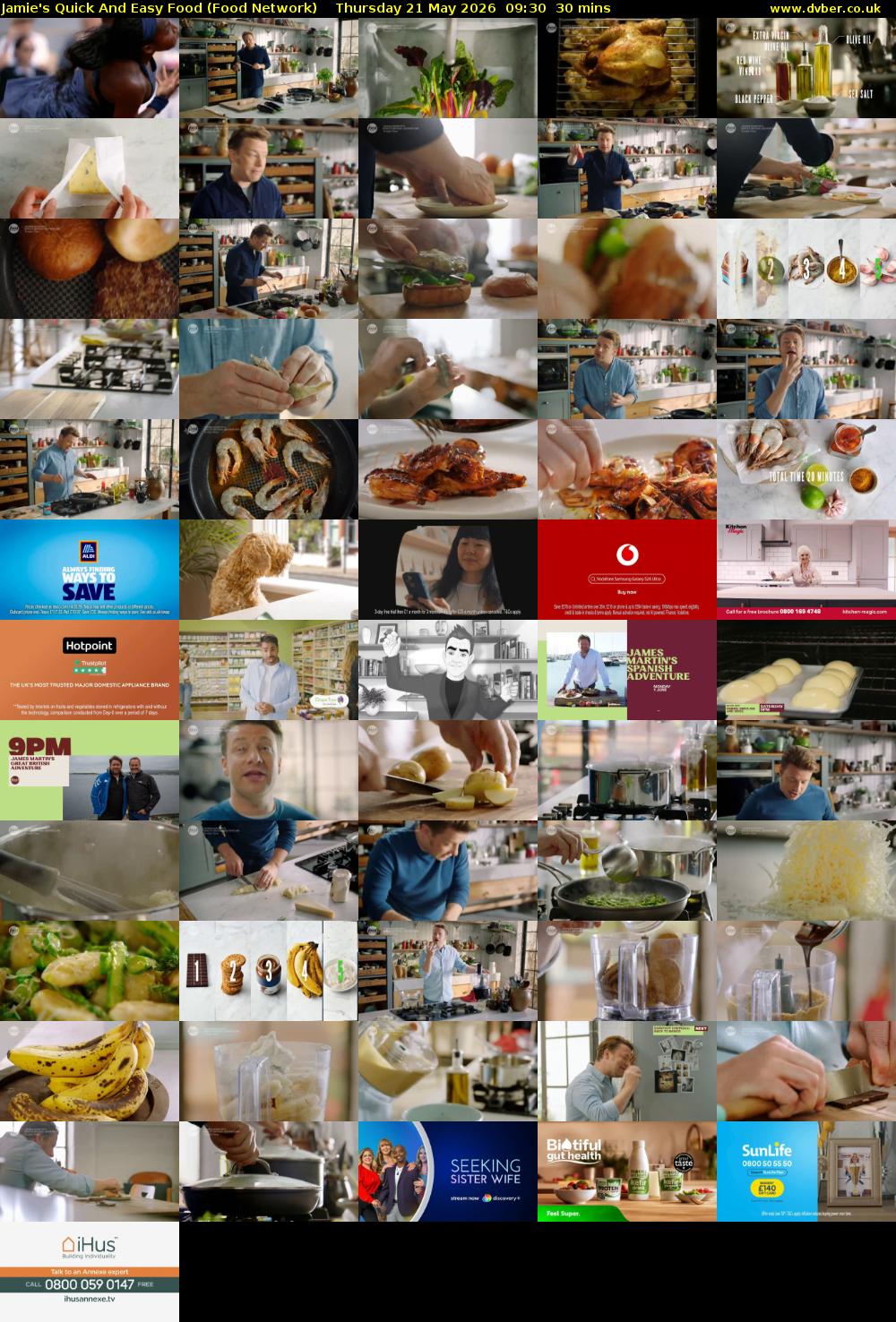 Jamie's Quick And Easy Food (Food Network) Thursday 21 May 2026 09:30 - 10:00