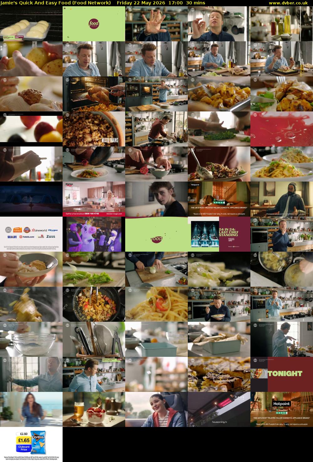 Jamie's Quick And Easy Food (Food Network) Friday 22 May 2026 17:00 - 17:30