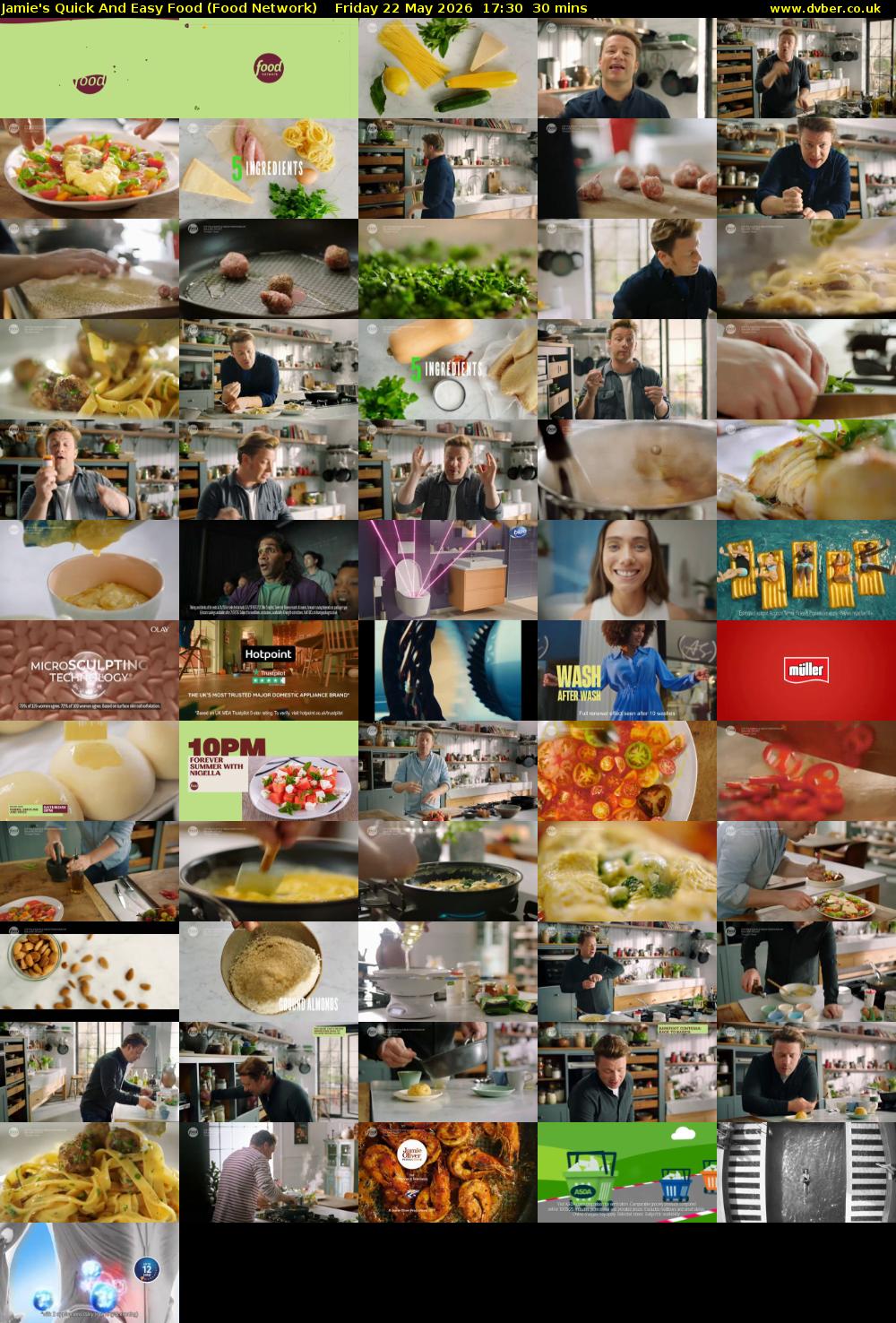 Jamie's Quick And Easy Food (Food Network) Friday 22 May 2026 17:30 - 18:00