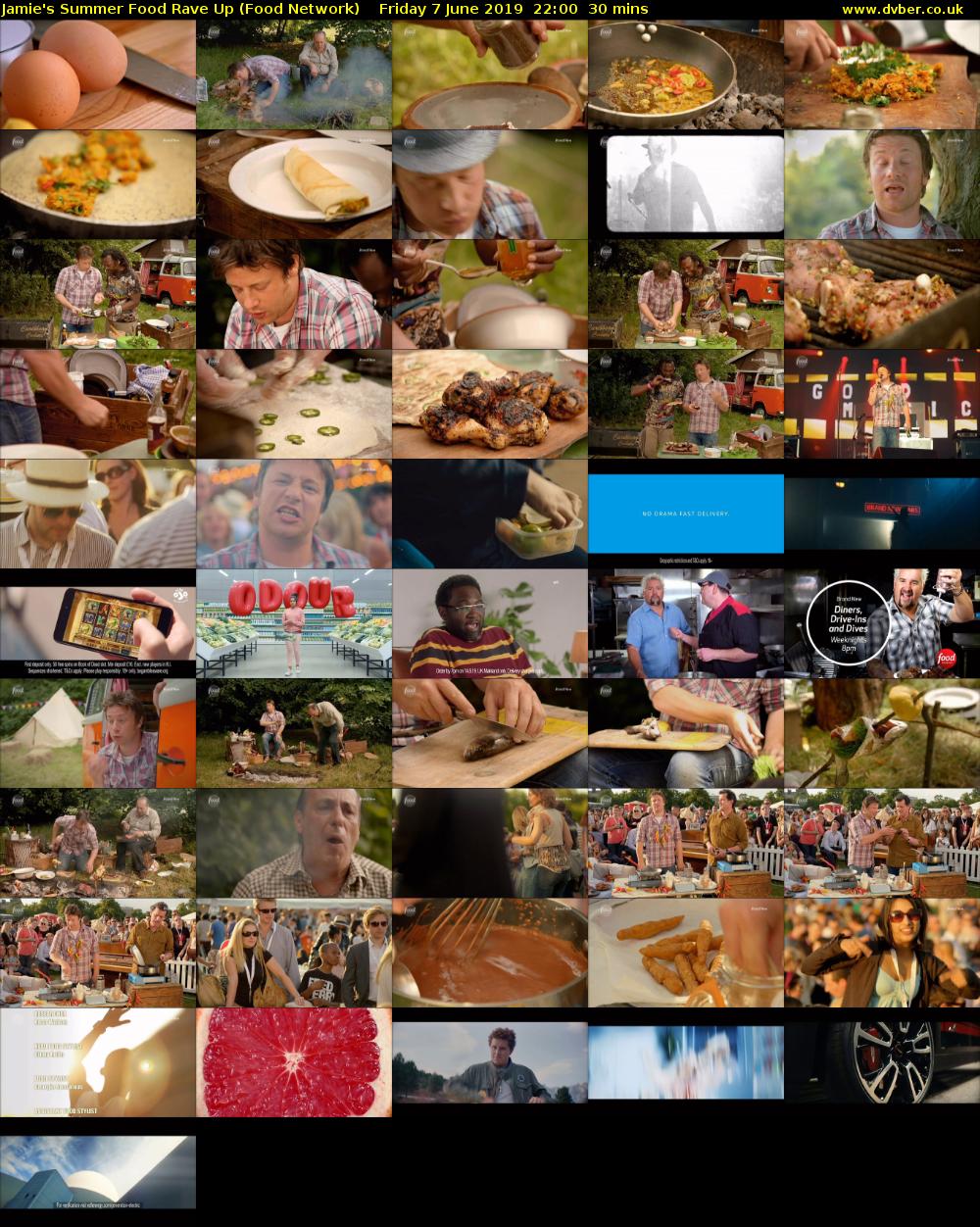 Jamie's Summer Food Rave Up (Food Network) Friday 7 June 2019 22:00 - 22:30