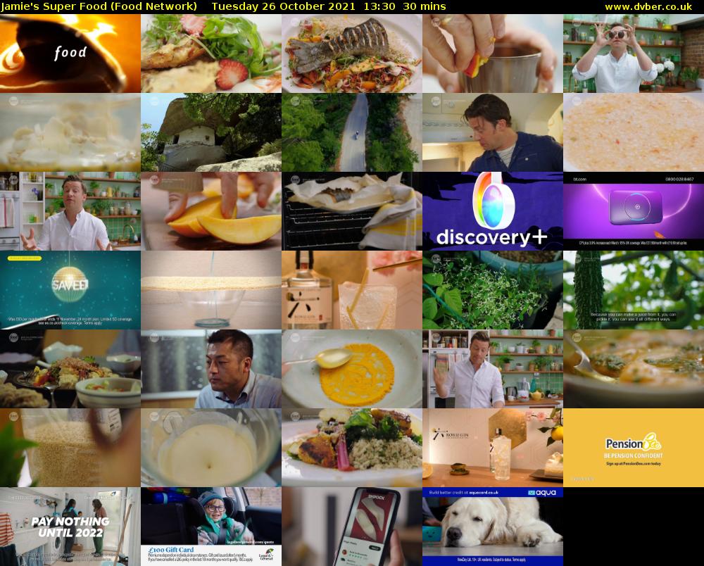 Jamie's Super Food (Food Network) Tuesday 26 October 2021 13:30 - 14:00