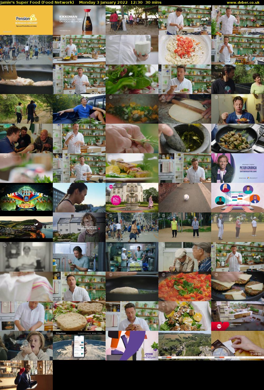 Jamie's Super Food (Food Network) Monday 3 January 2022 12:30 - 13:00