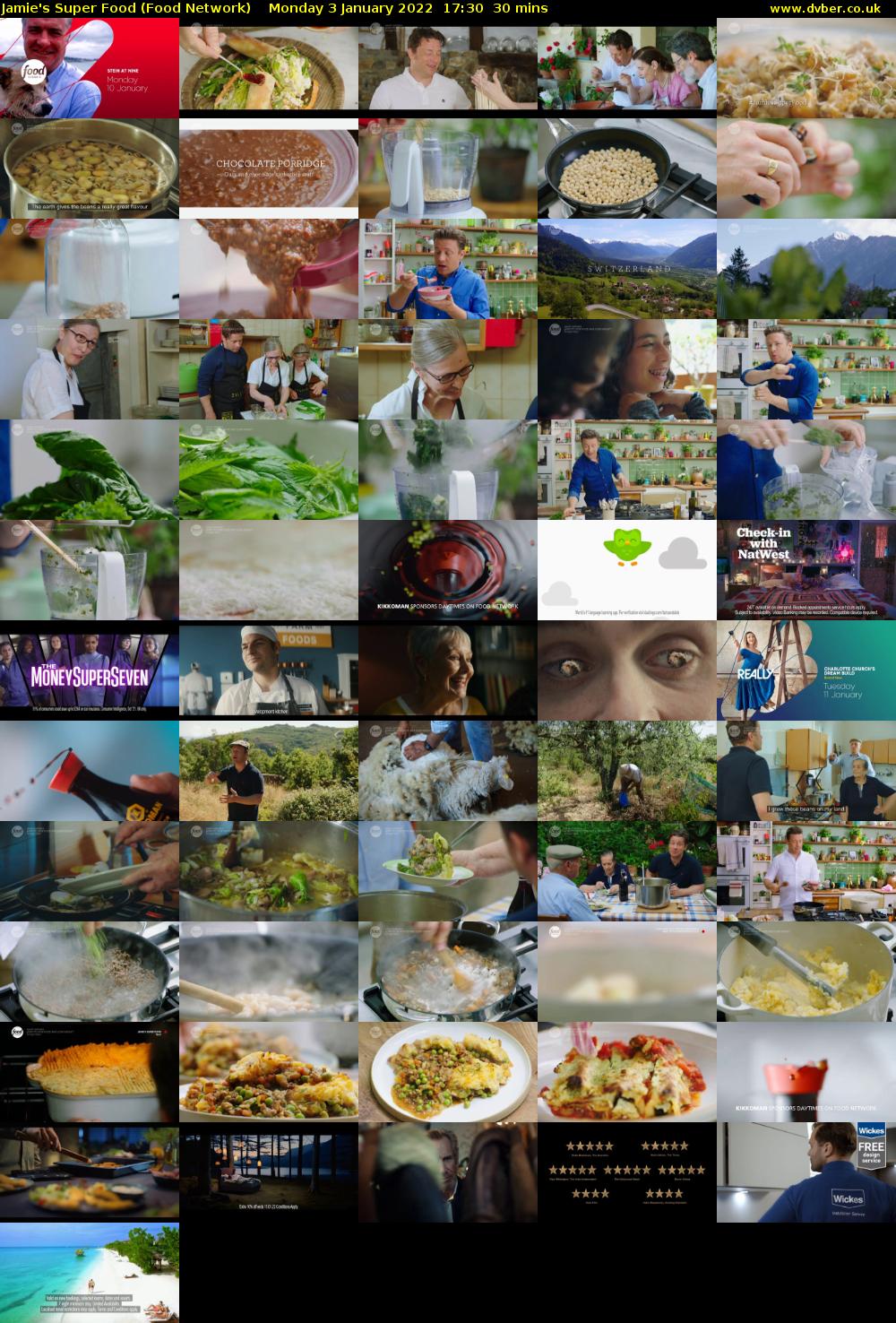 Jamie's Super Food (Food Network) Monday 3 January 2022 17:30 - 18:00