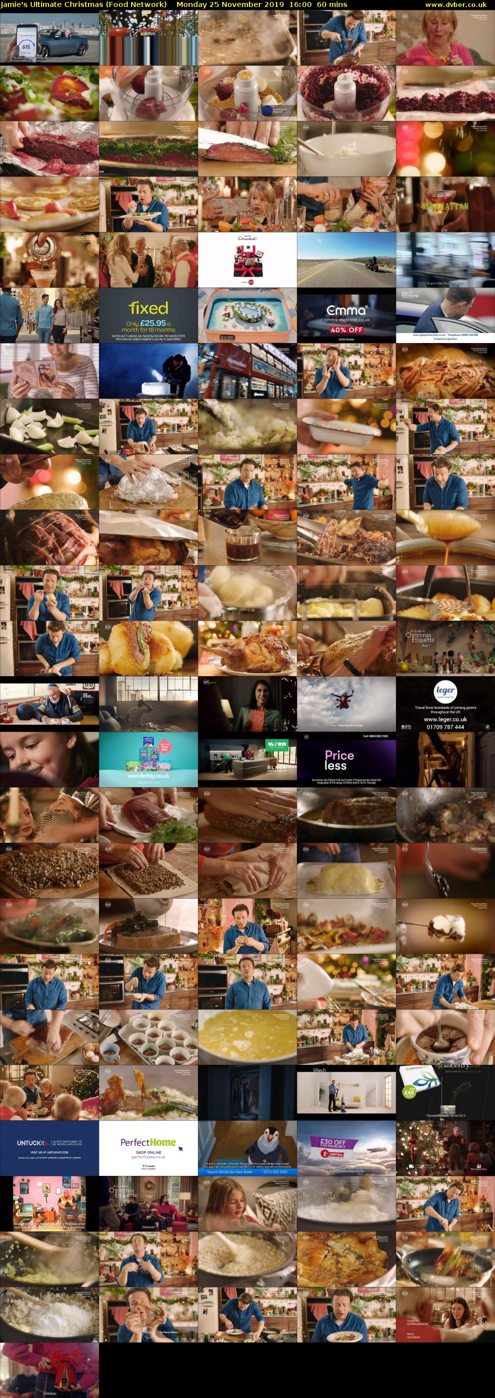 Jamie's Ultimate Christmas (Food Network) Monday 25 November 2019 16:00 - 17:00