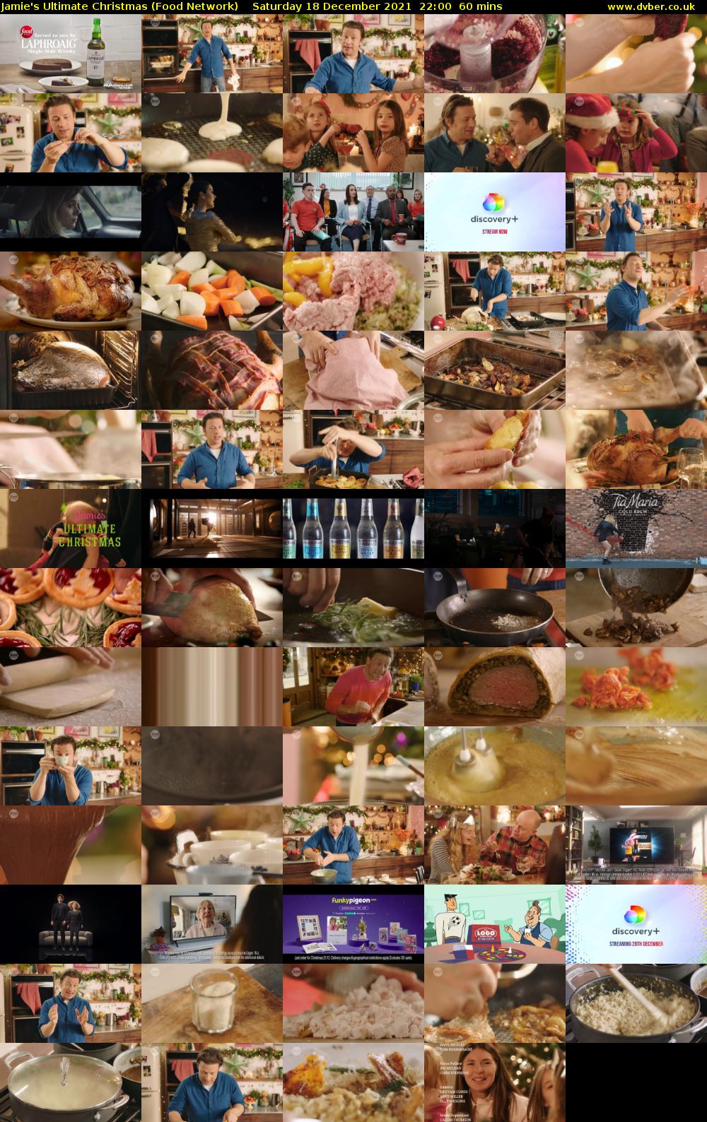 Jamie's Ultimate Christmas (Food Network) Saturday 18 December 2021 22:00 - 23:00