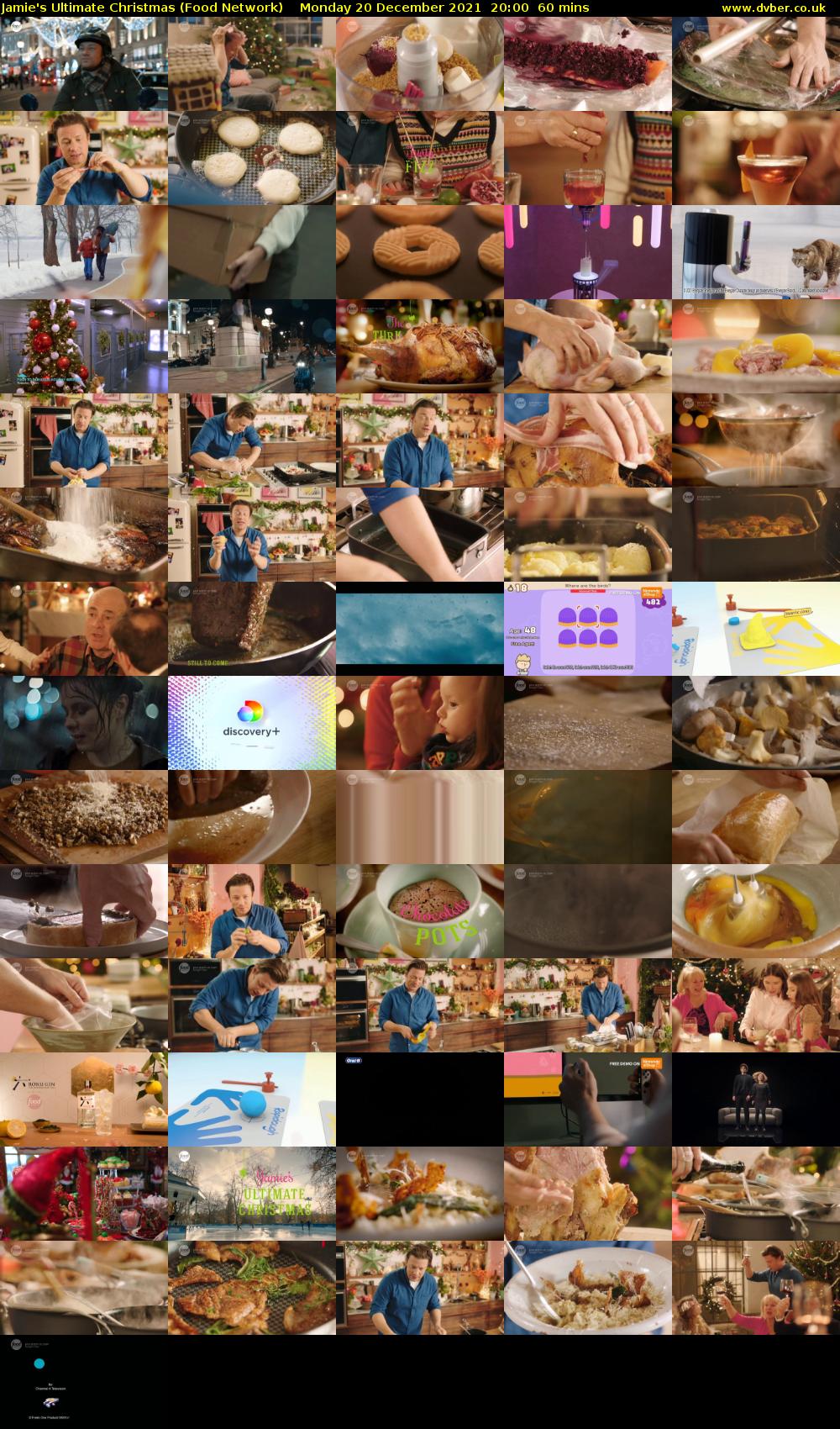 Jamie's Ultimate Christmas (Food Network) Monday 20 December 2021 20:00 - 21:00