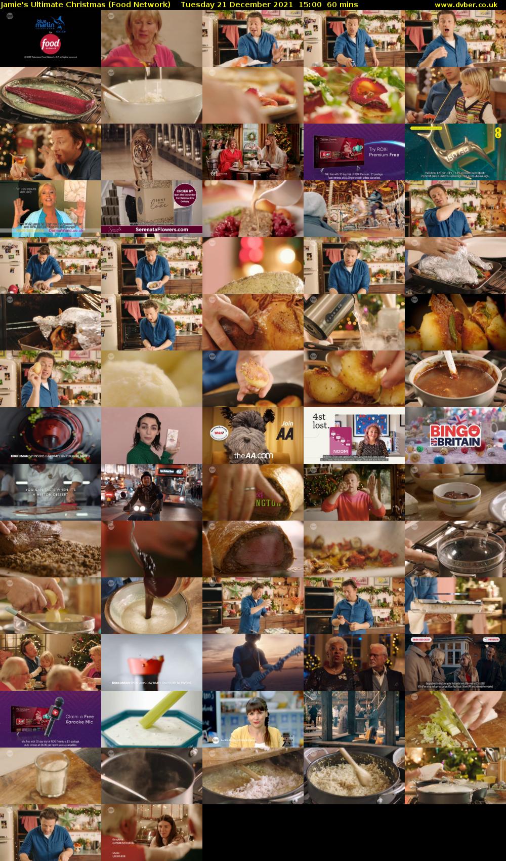 Jamie's Ultimate Christmas (Food Network) Tuesday 21 December 2021 15:00 - 16:00