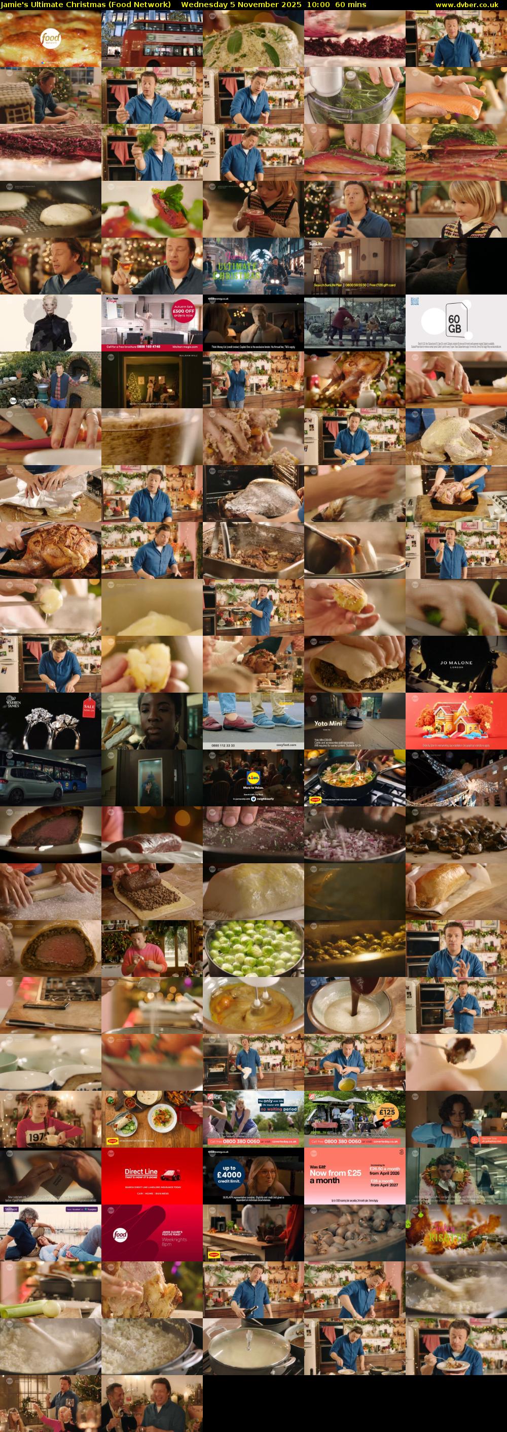 Jamie's Ultimate Christmas (Food Network) Wednesday 5 November 2025 10:00 - 11:00