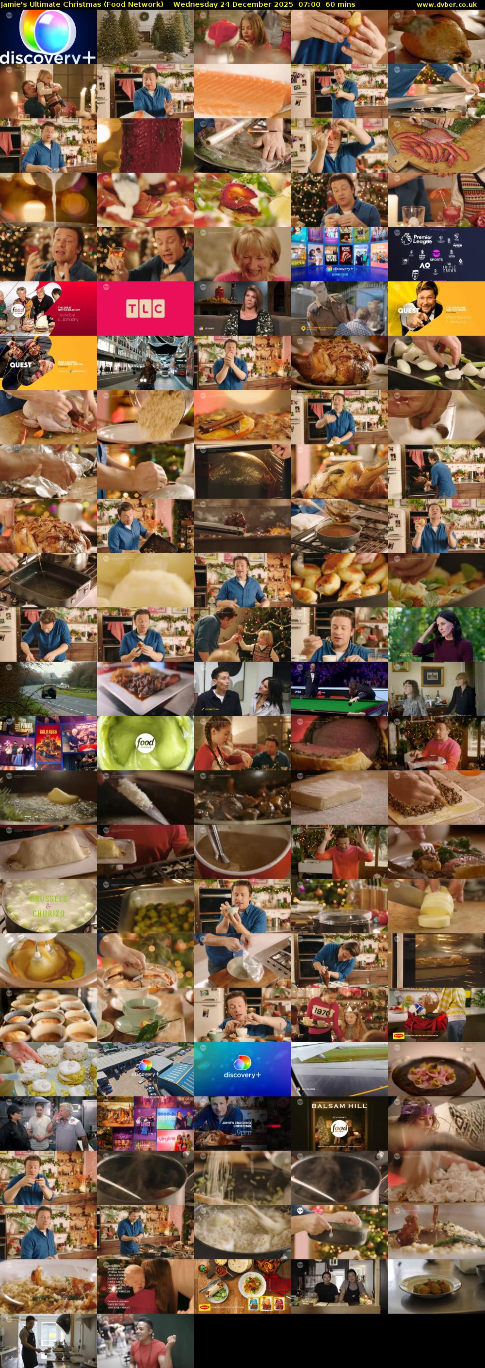 Jamie's Ultimate Christmas (Food Network) Wednesday 24 December 2025 07:00 - 08:00