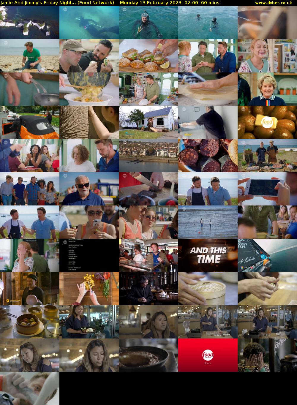Jamie And Jimmy's Friday Night... (Food Network) Monday 13 February 2023 02:00 - 03:00