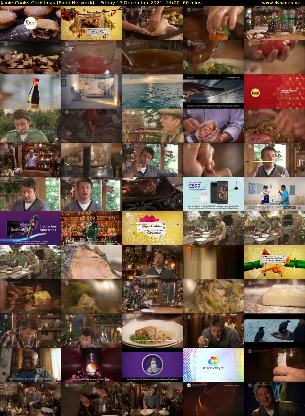 Jamie Cooks Christmas (Food Network) Friday 17 December 2021 14:00 - 15:00