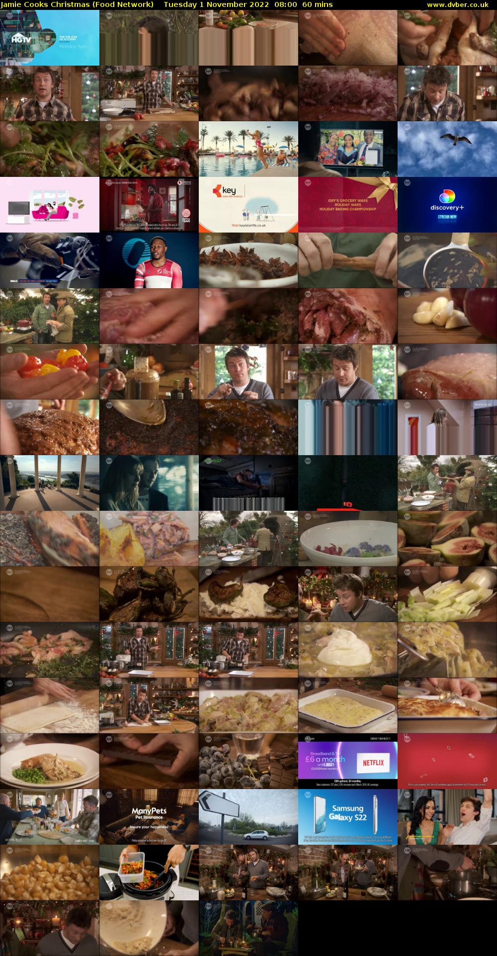 Jamie Cooks Christmas (Food Network) Tuesday 1 November 2022 08:00 - 09:00