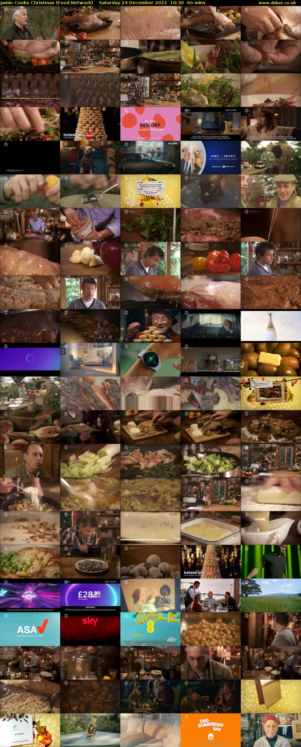 Jamie Cooks Christmas (Food Network) Saturday 24 December 2022 10:30 - 11:30