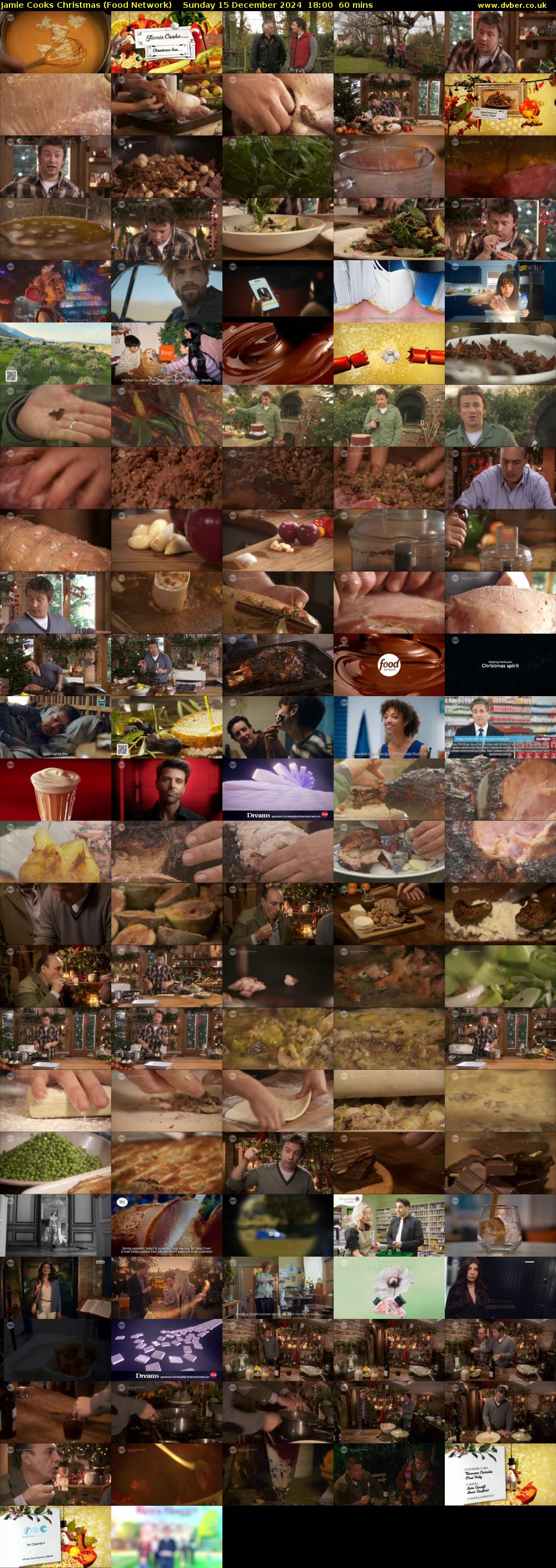 Jamie Cooks Christmas (Food Network) Sunday 15 December 2024 18:00 - 19:00