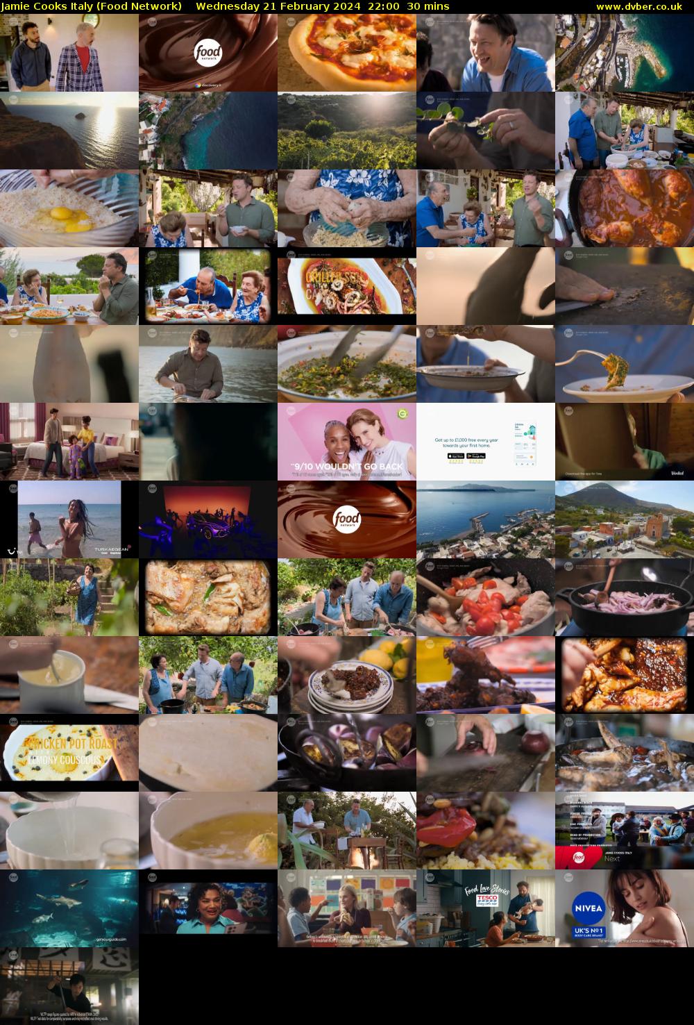 Jamie Cooks Italy (Food Network) Wednesday 21 February 2024 22:00 - 22:30