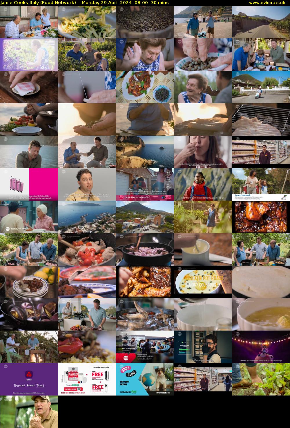 Jamie Cooks Italy (Food Network) Monday 29 April 2024 08:00 - 08:30