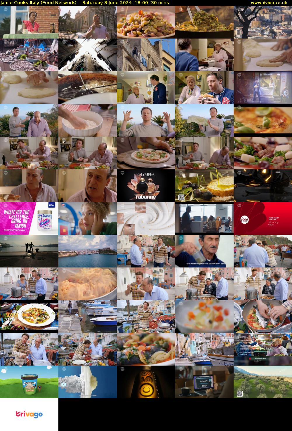 Jamie Cooks Italy (Food Network) Saturday 8 June 2024 18:00 - 18:30