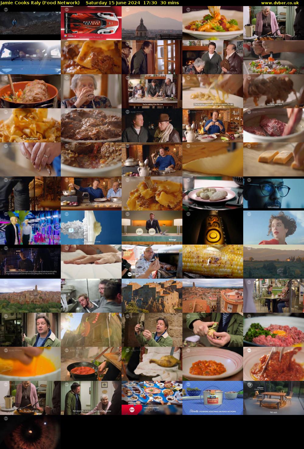Jamie Cooks Italy (Food Network) Saturday 15 June 2024 17:30 - 18:00