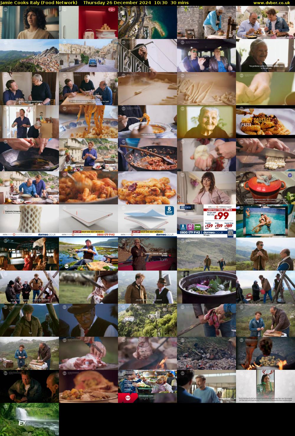 Jamie Cooks Italy (Food Network) Thursday 26 December 2024 10:30 - 11:00