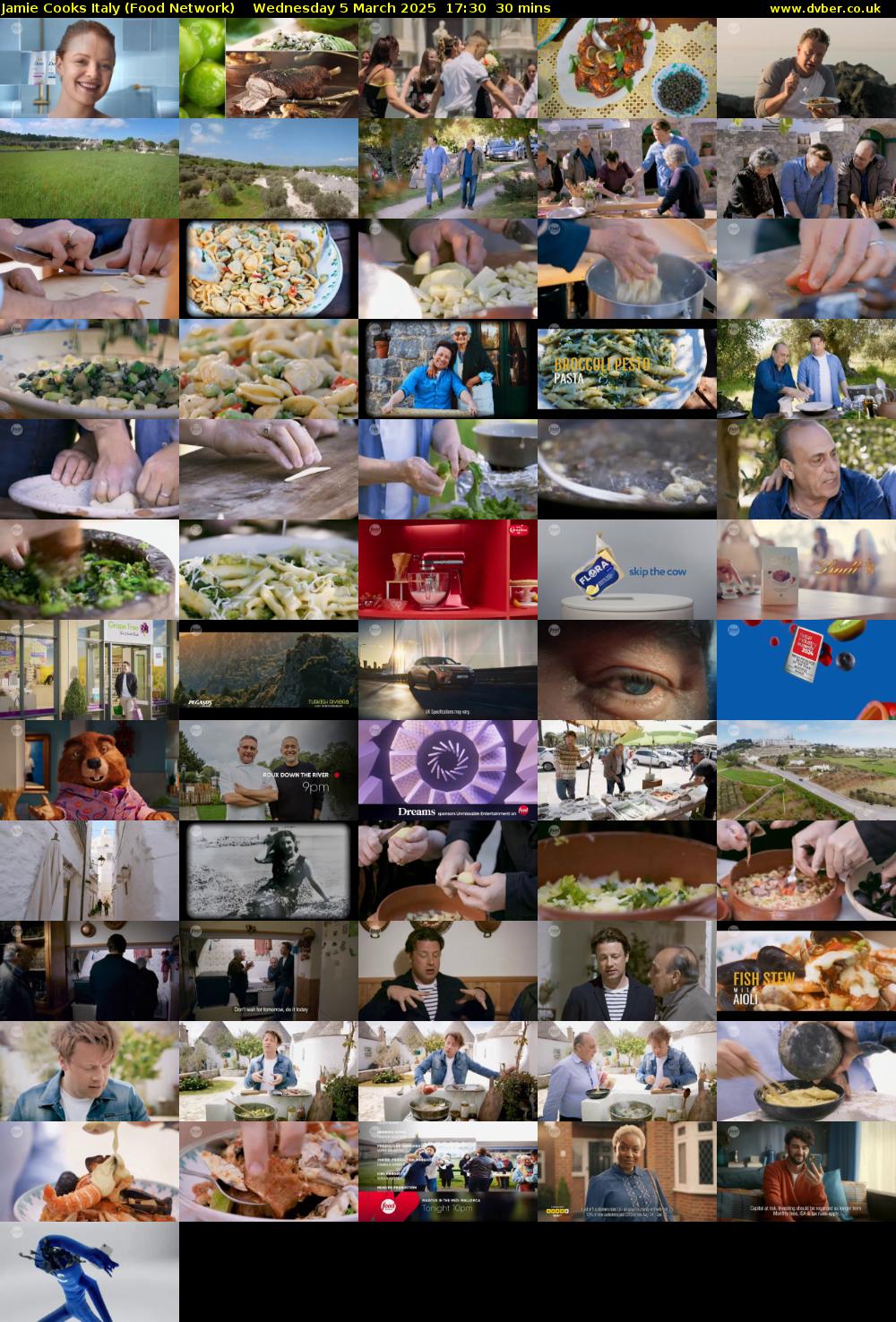 Jamie Cooks Italy (Food Network) Wednesday 5 March 2025 17:30 - 18:00