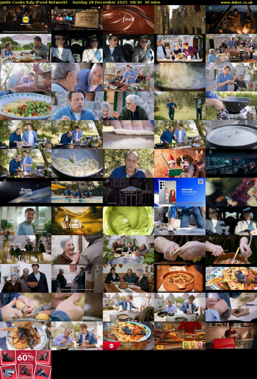 Jamie Cooks Italy (Food Network) Sunday 28 December 2025 08:30 - 09:00