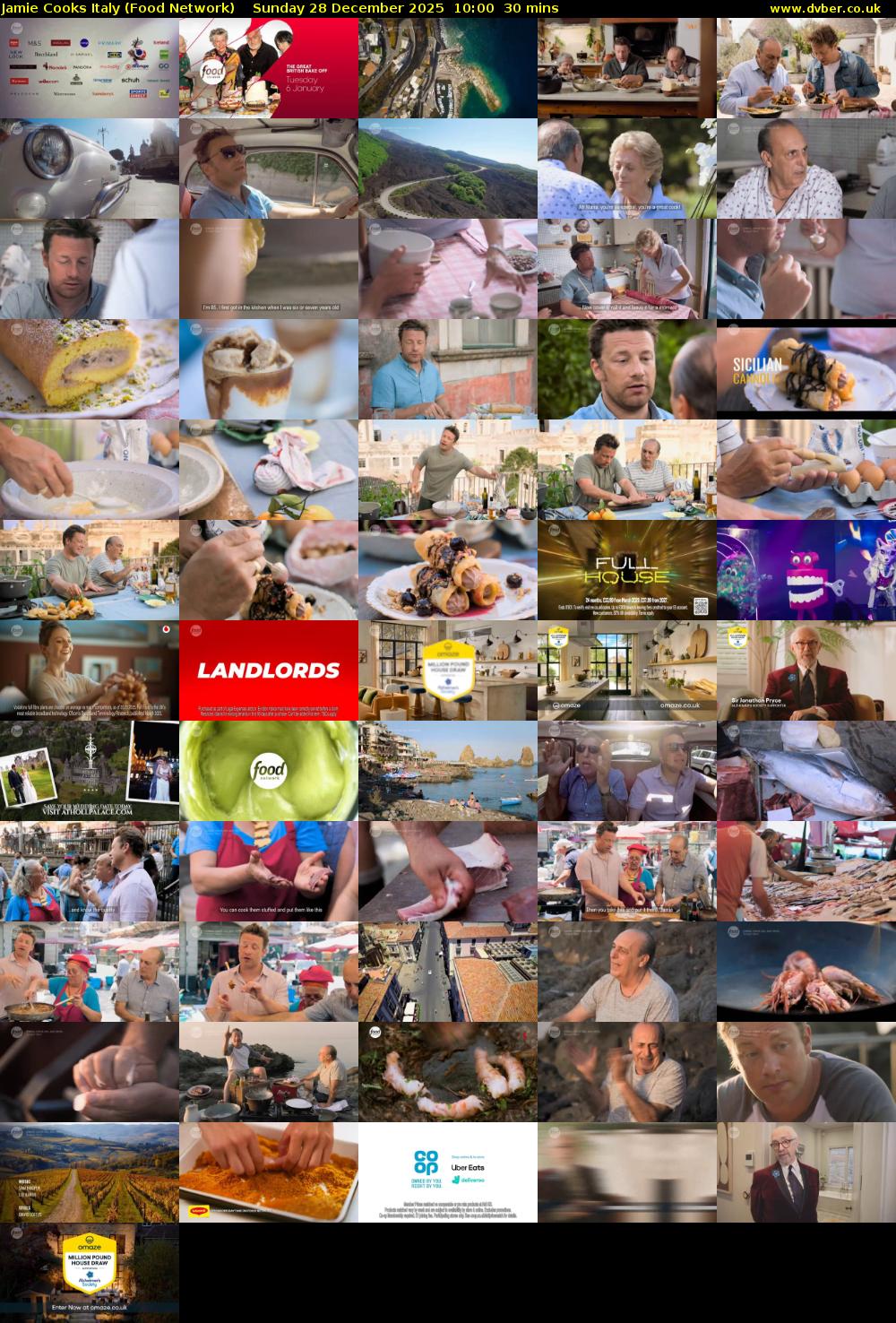 Jamie Cooks Italy (Food Network) Sunday 28 December 2025 10:00 - 10:30