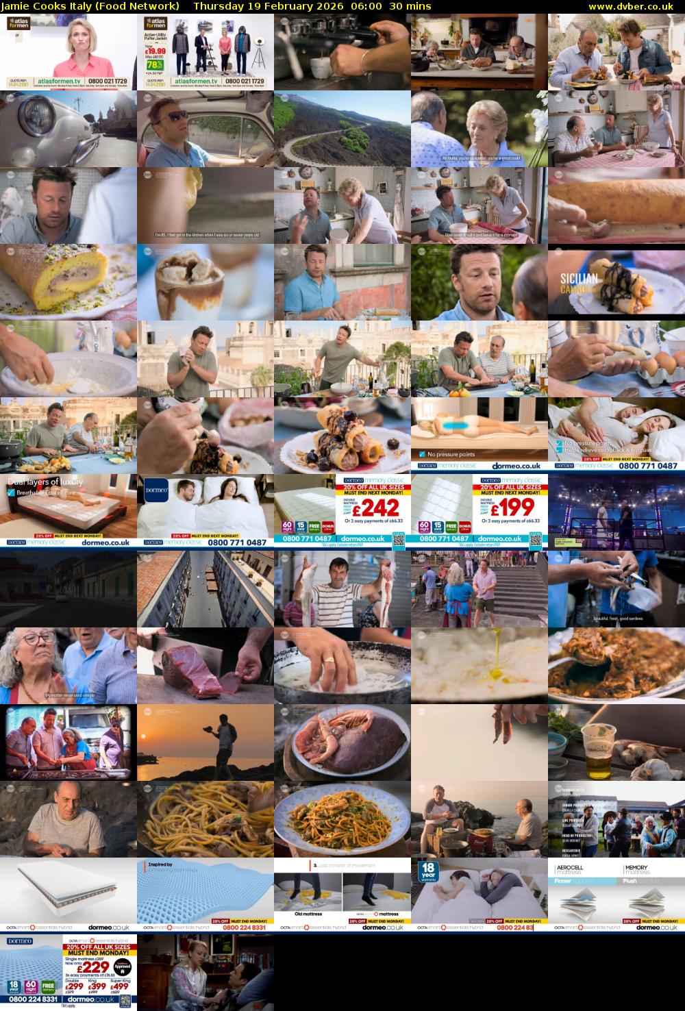 Jamie Cooks Italy (Food Network) Thursday 19 February 2026 06:00 - 06:30