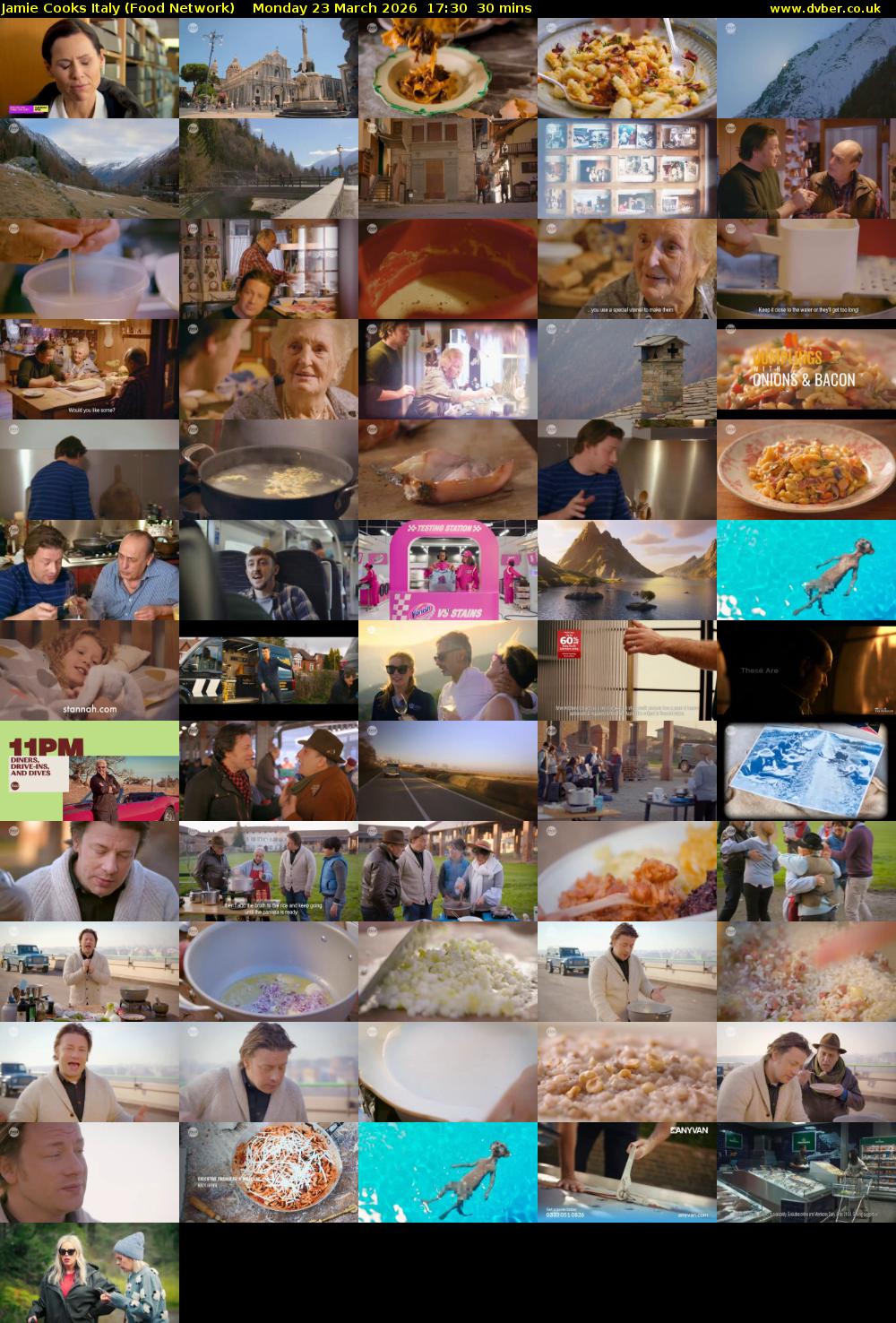 Jamie Cooks Italy (Food Network) Monday 23 March 2026 17:30 - 18:00