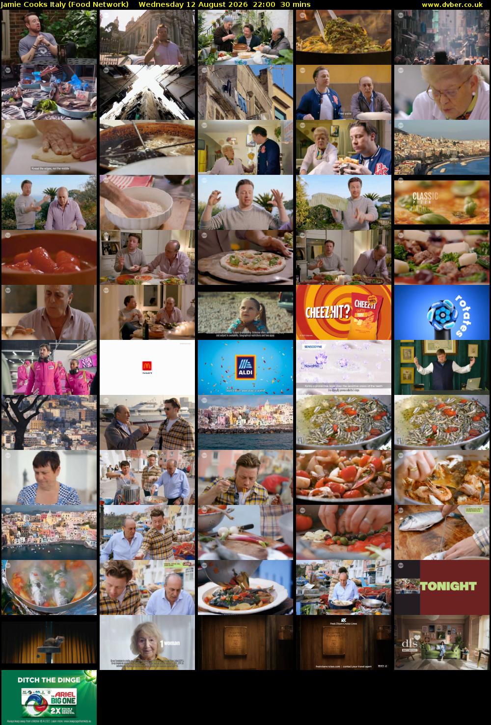 Jamie Cooks Italy (Food Network) Wednesday 12 August 2026 22:00 - 22:30
