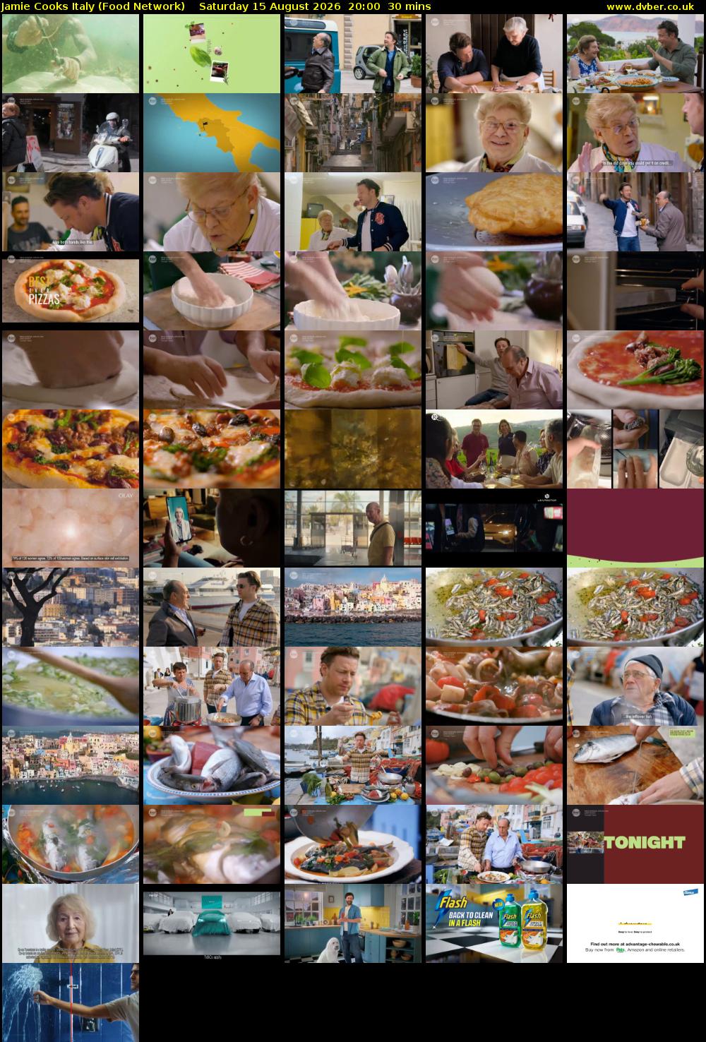 Jamie Cooks Italy (Food Network) Saturday 15 August 2026 20:00 - 20:30