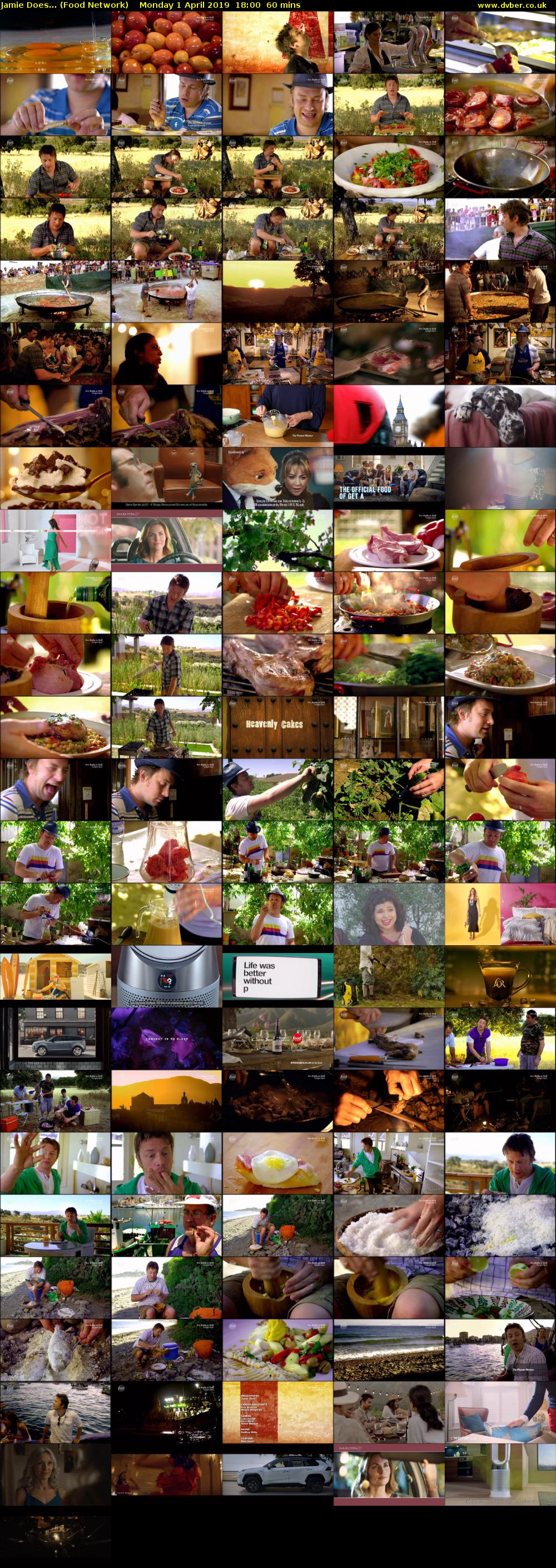Jamie Does... (Food Network) Monday 1 April 2019 18:00 - 19:00