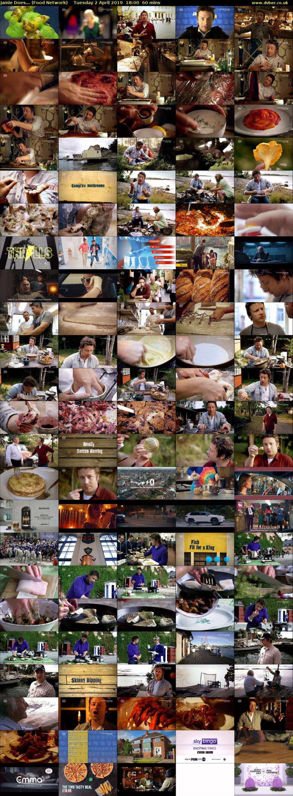 Jamie Does... (Food Network) Tuesday 2 April 2019 18:00 - 19:00