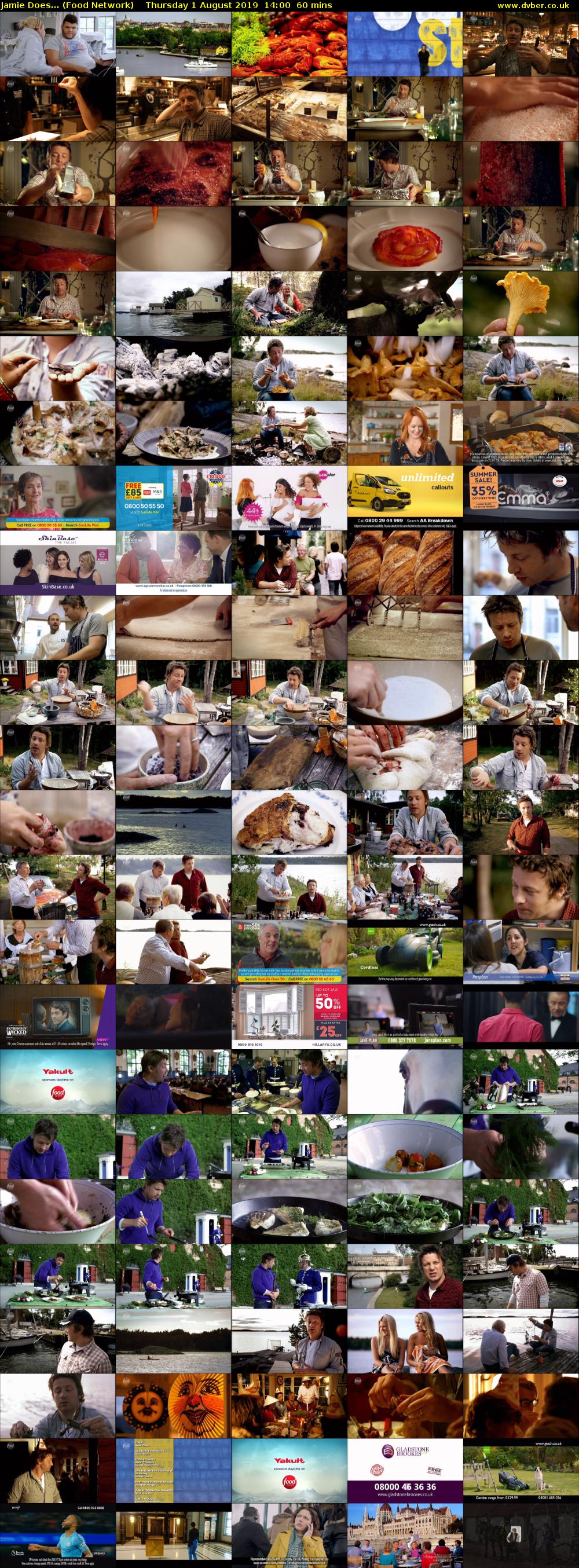 Jamie Does... (Food Network) Thursday 1 August 2019 14:00 - 15:00