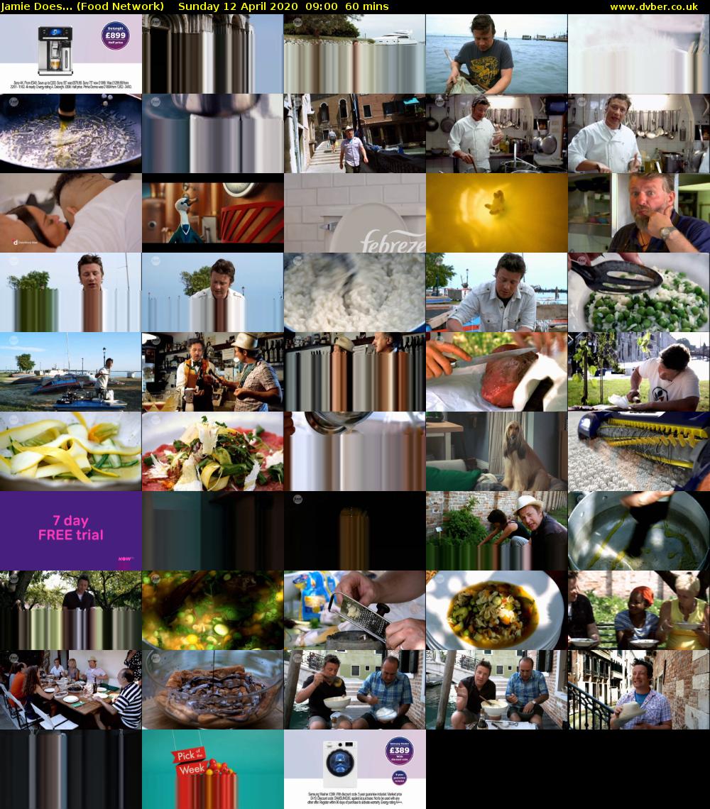 Jamie Does... (Food Network) Sunday 12 April 2020 09:00 - 10:00