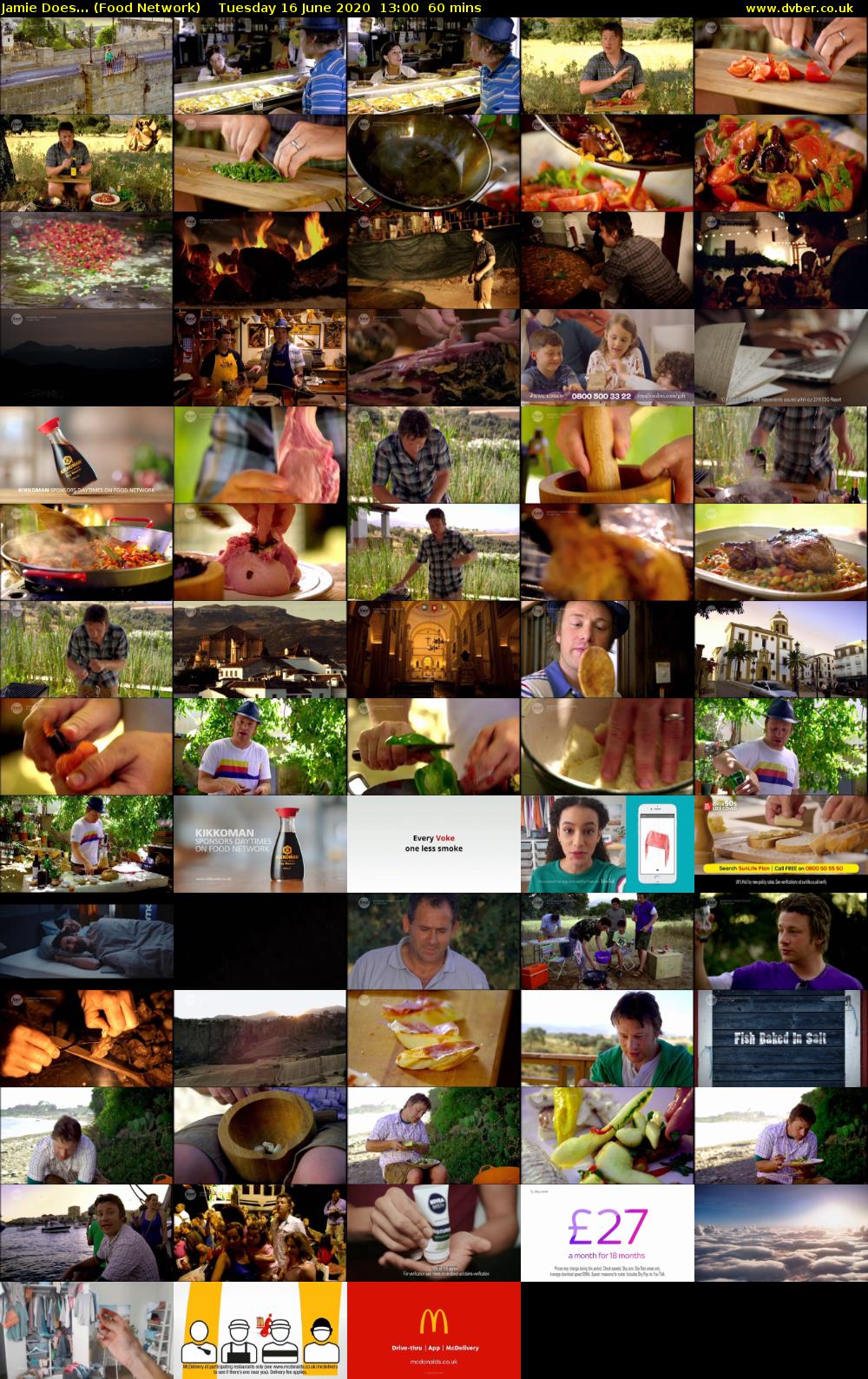 Jamie Does... (Food Network) Tuesday 16 June 2020 13:00 - 14:00