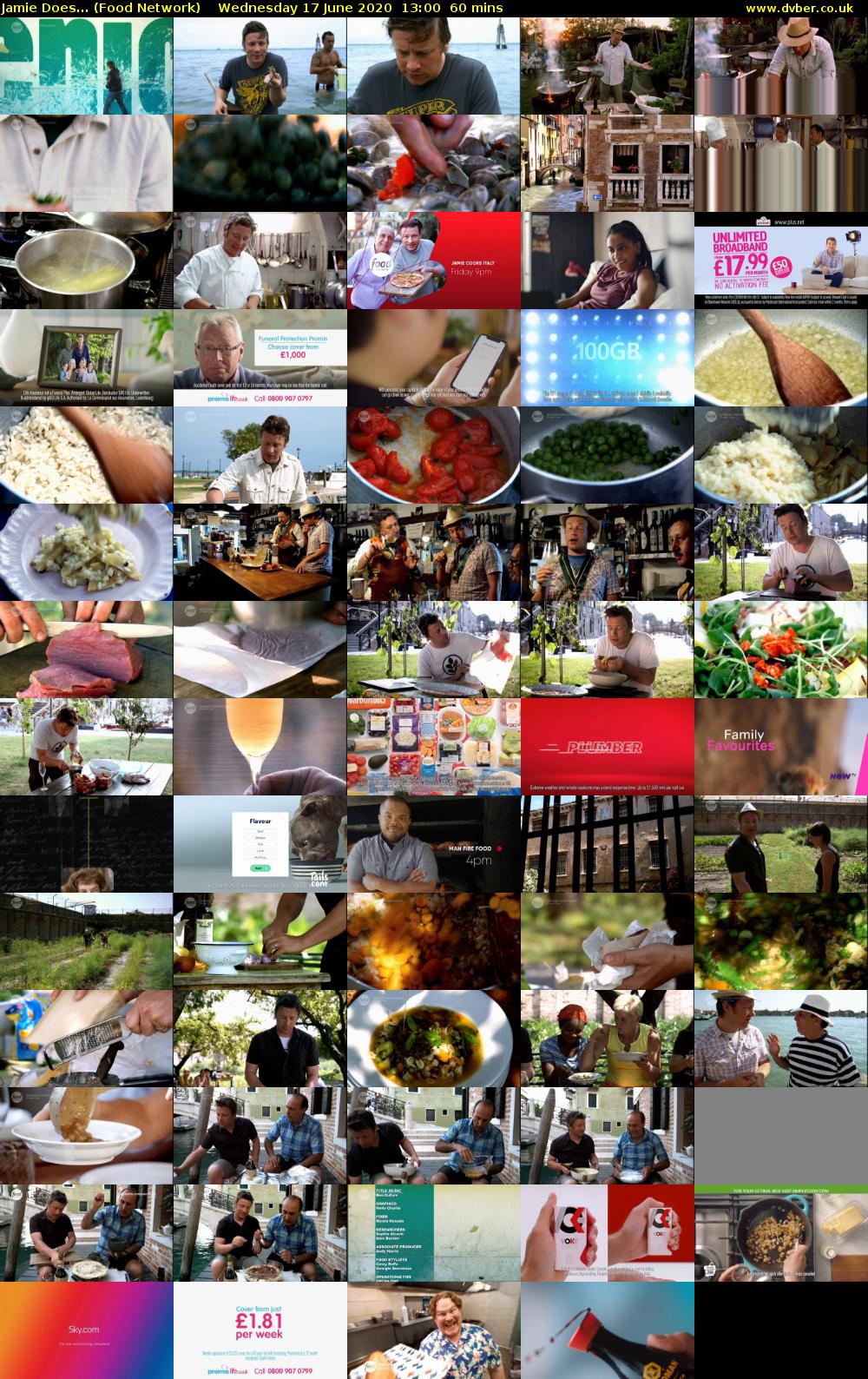 Jamie Does... (Food Network) Wednesday 17 June 2020 13:00 - 14:00