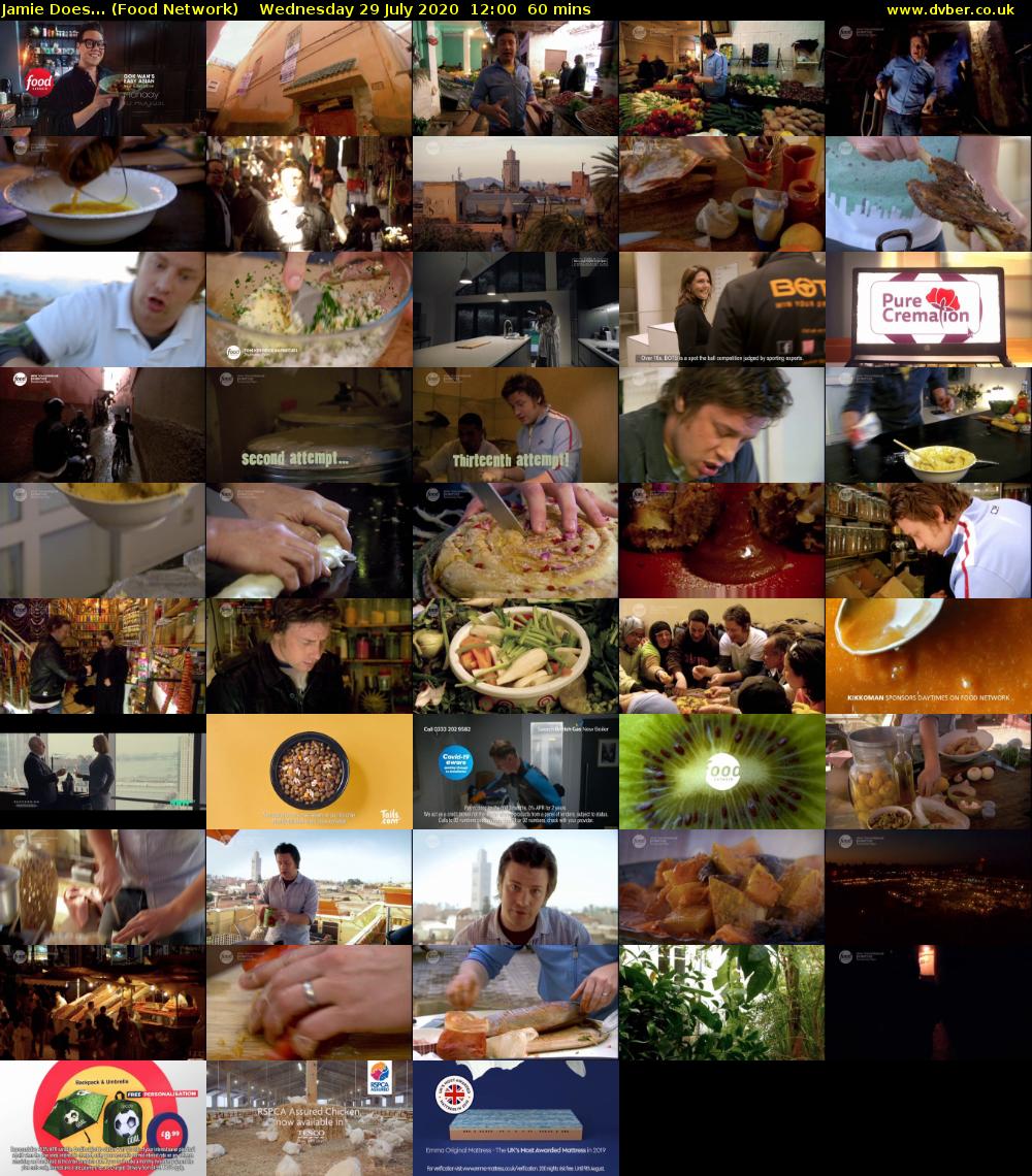 Jamie Does... (Food Network) Wednesday 29 July 2020 12:00 - 13:00