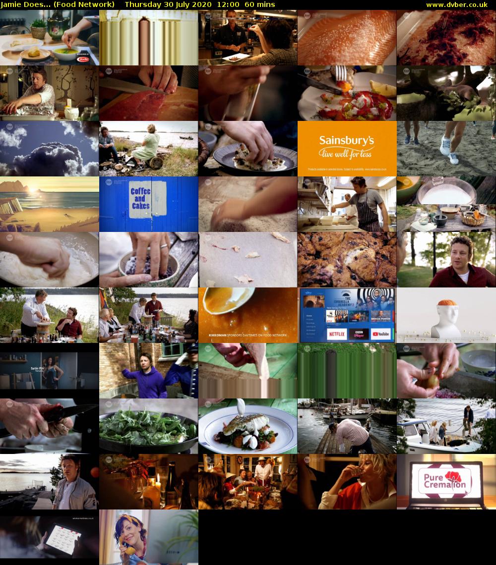 Jamie Does... (Food Network) Thursday 30 July 2020 12:00 - 13:00