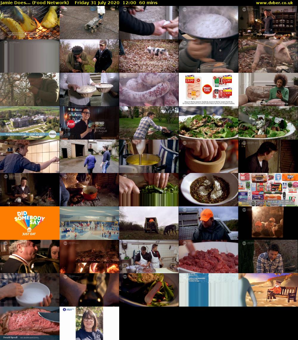 Jamie Does... (Food Network) Friday 31 July 2020 12:00 - 13:00