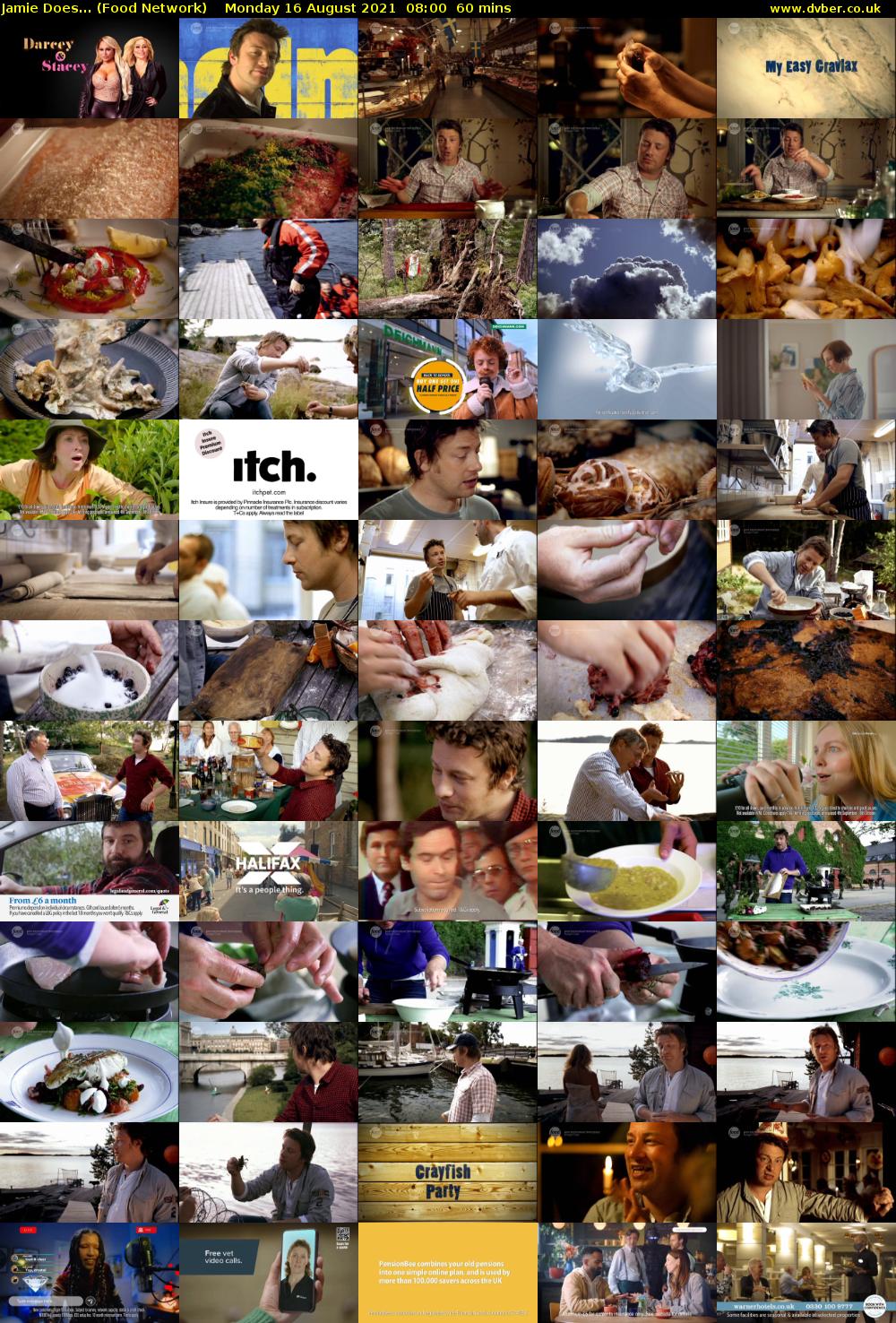 Jamie Does... (Food Network) Monday 16 August 2021 08:00 - 09:00