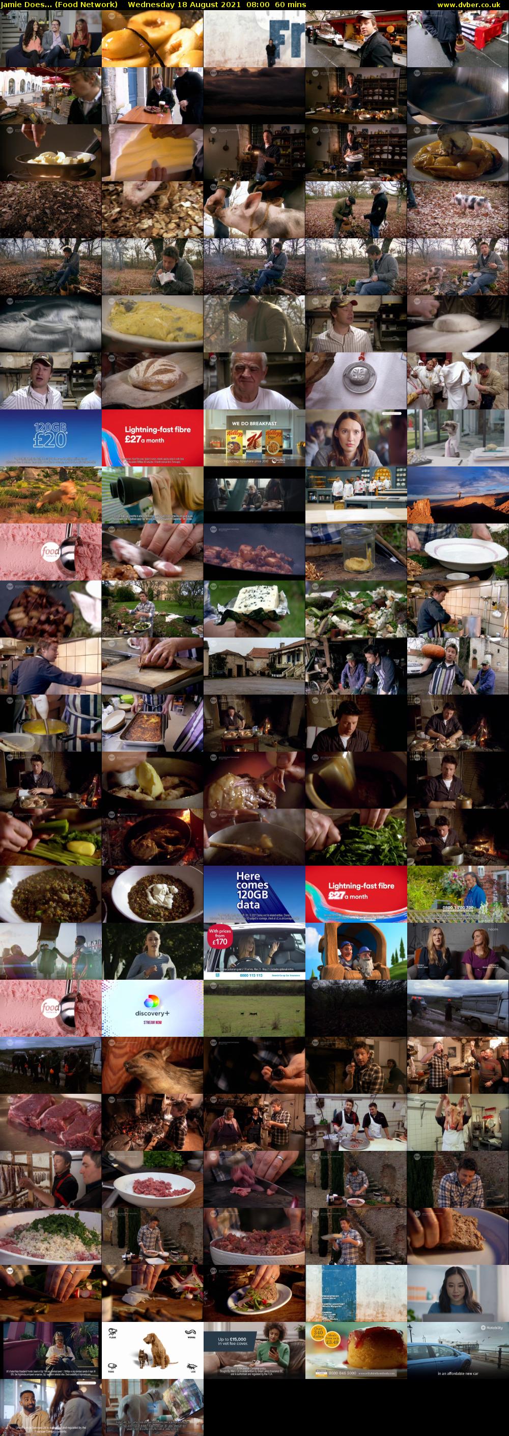 Jamie Does... (Food Network) Wednesday 18 August 2021 08:00 - 09:00