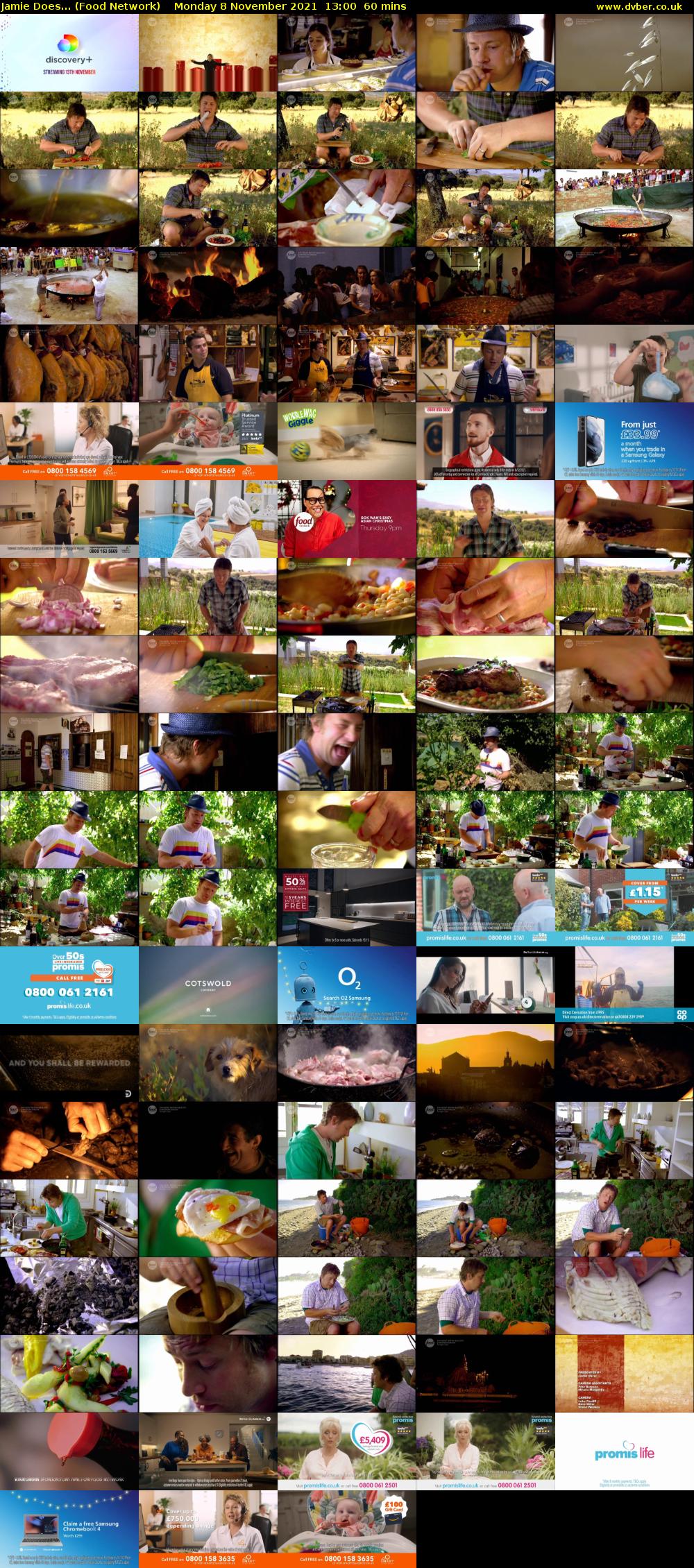 Jamie Does... (Food Network) Monday 8 November 2021 13:00 - 14:00