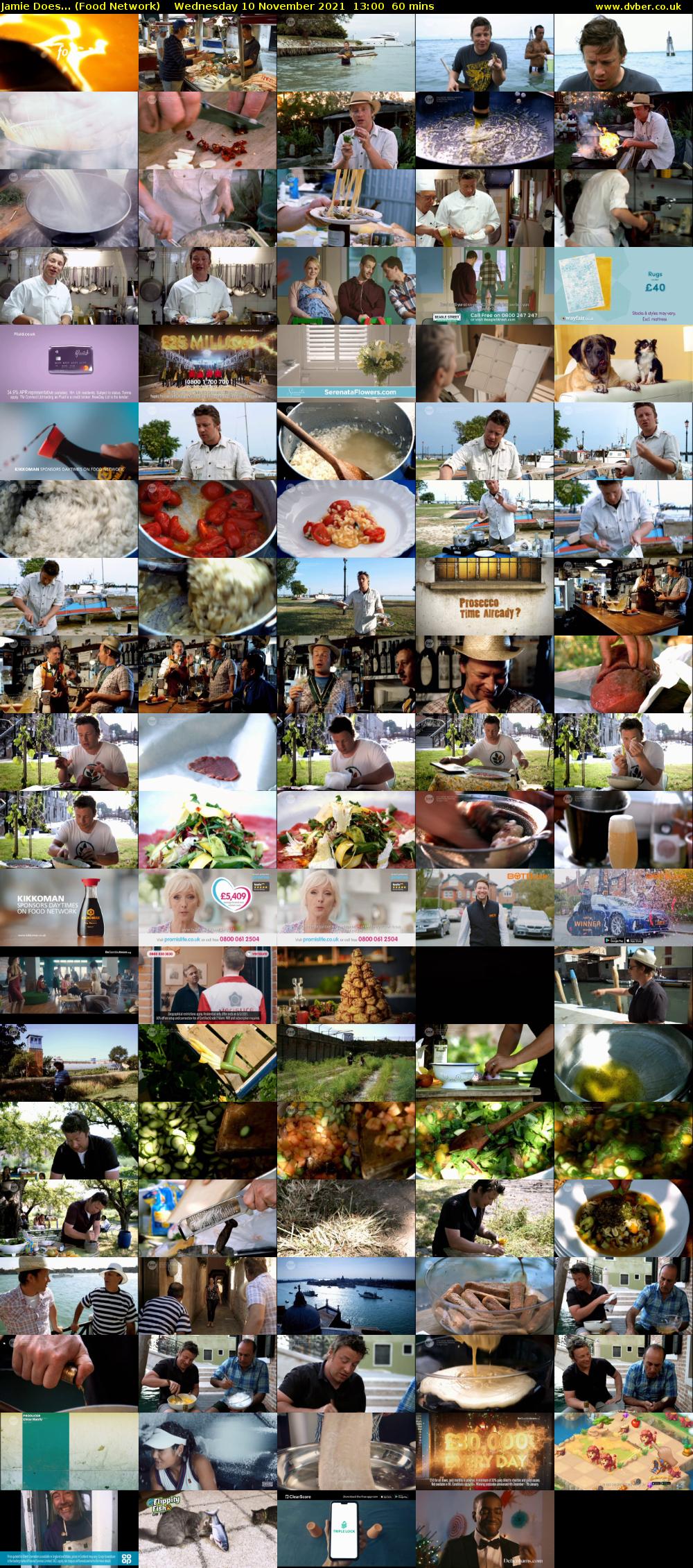 Jamie Does... (Food Network) Wednesday 10 November 2021 13:00 - 14:00