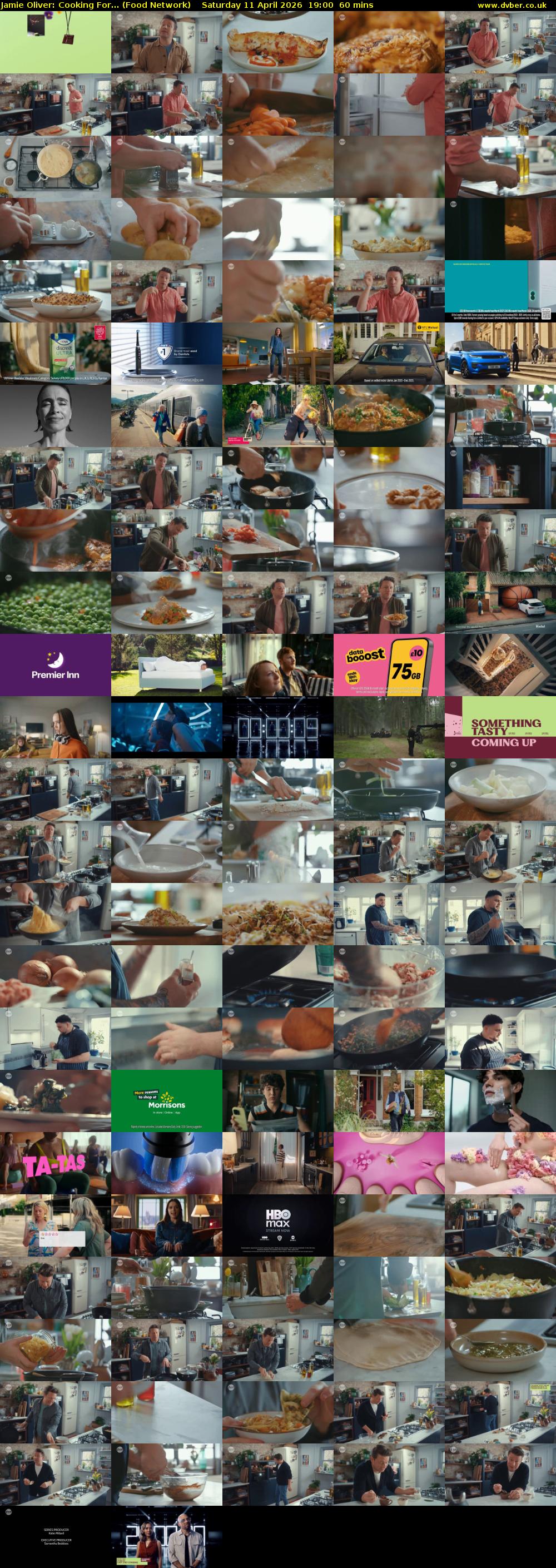 Jamie Oliver: Cooking For... (Food Network) Saturday 11 April 2026 19:00 - 20:00